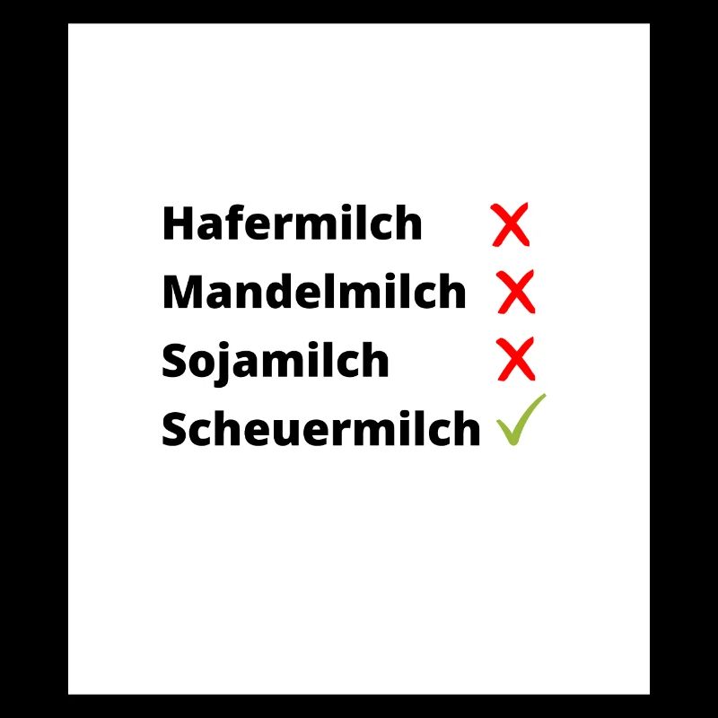 Hafermilch Mandelmilch Sojamilch Scheuermilch