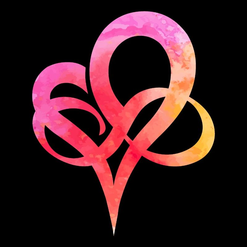 Coeur aquarelle
