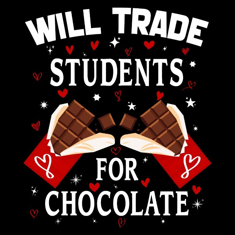 Tauschen Sie Studenten gegen Schokoladen-Valentinstag ein
