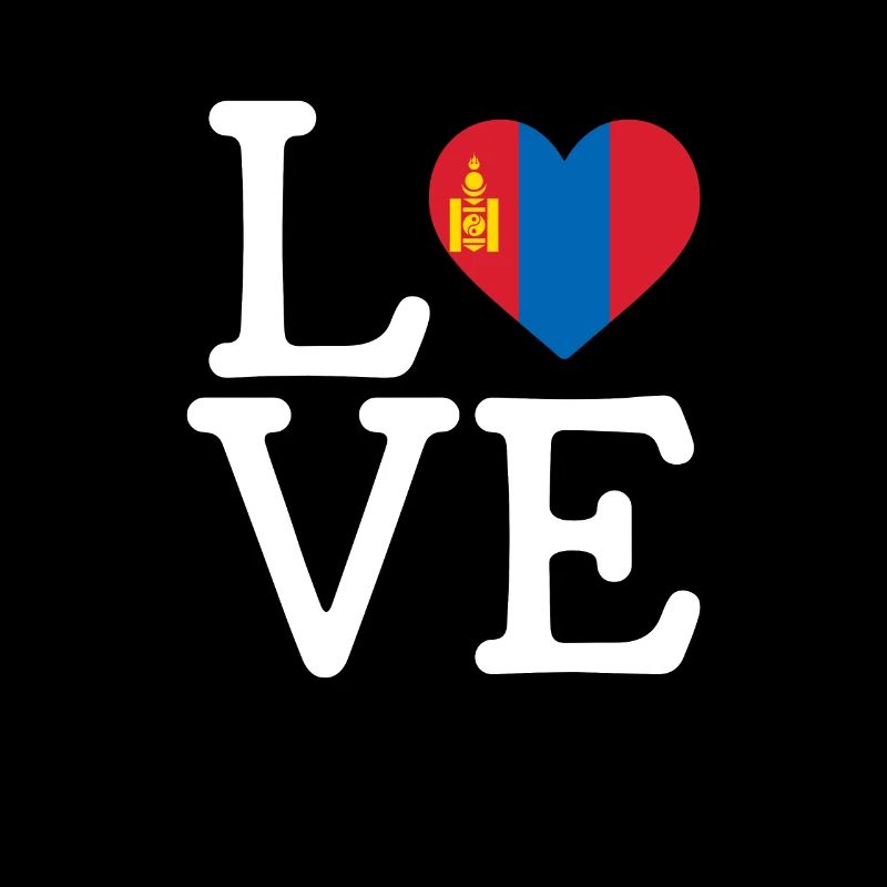 I love Mongolia, Mongolian flag mongolia