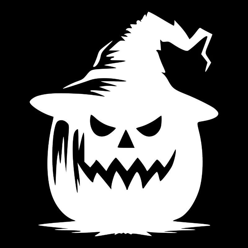 Funny Magical Halloween Pumpkin Lantern with Hat