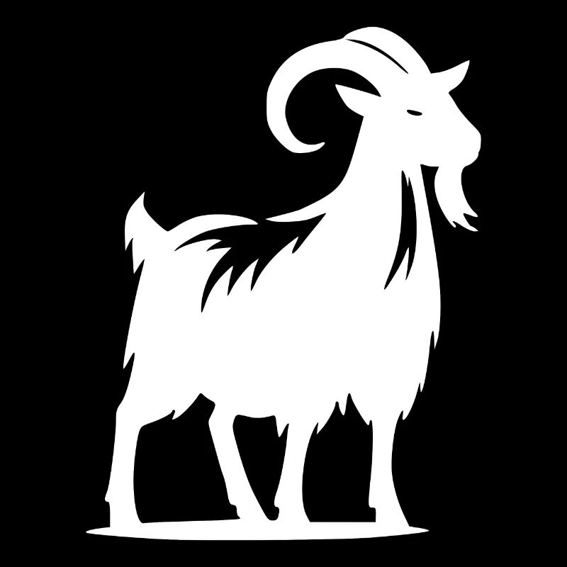 Portrait de chèvre avec des cornes