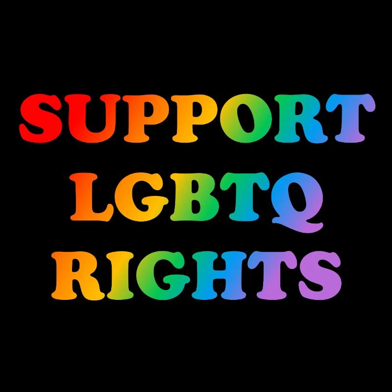 Support LGBT Rights Rainbow Flag