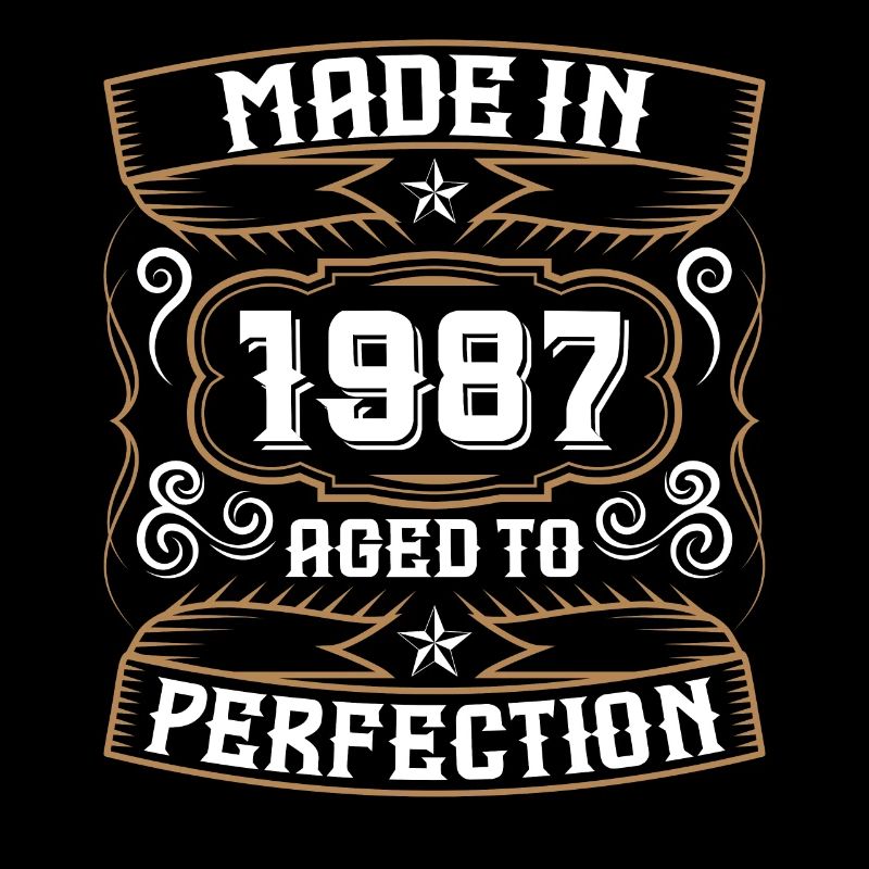 1987 Anniversaire Né 87 Année de naissance