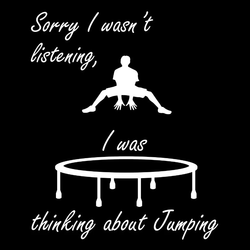 Lustiger Spruch Trampolinist Bounce