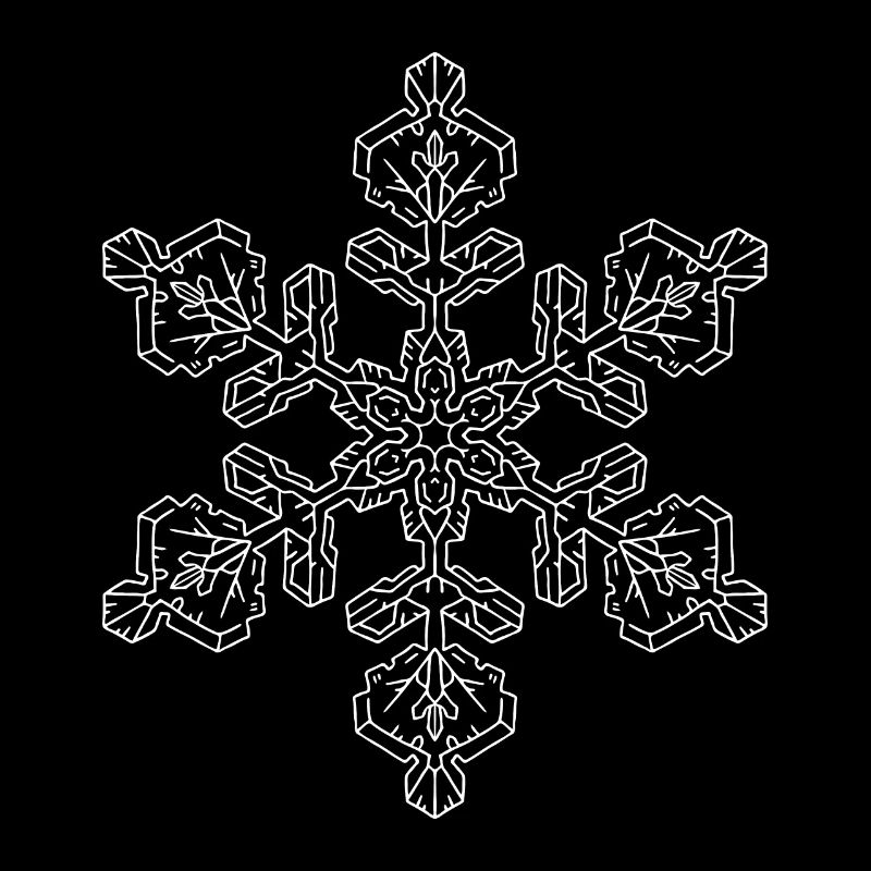 Mandala flocon de neige