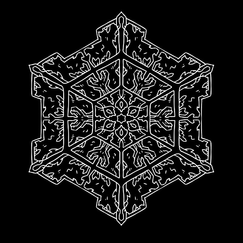 Mandala flocon de neige