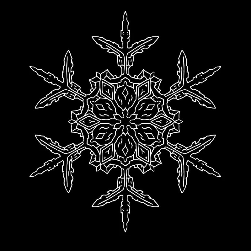Mandala flocon de neige