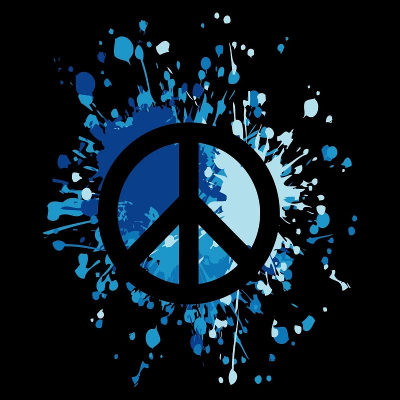 Peace Symbol Color Splash