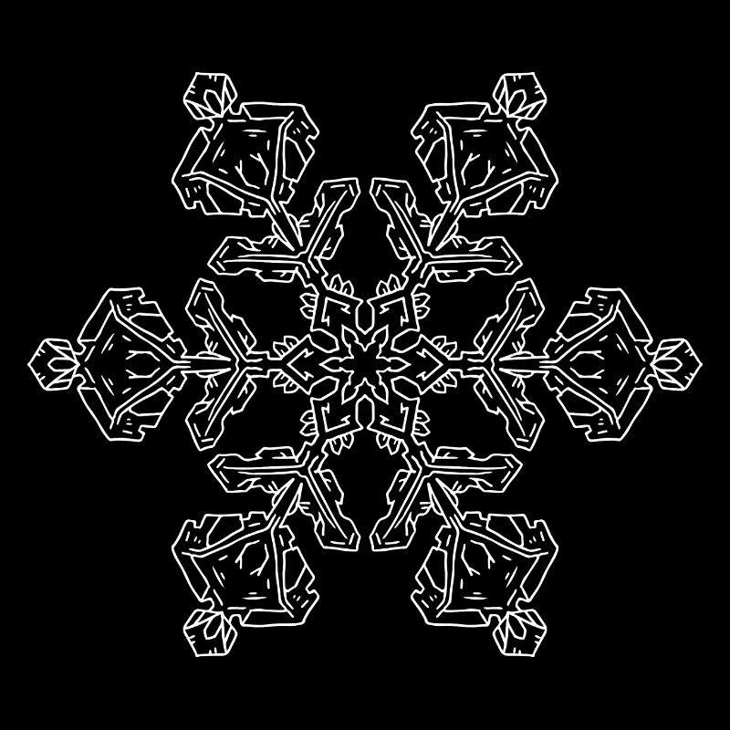Mandala flocon de neige