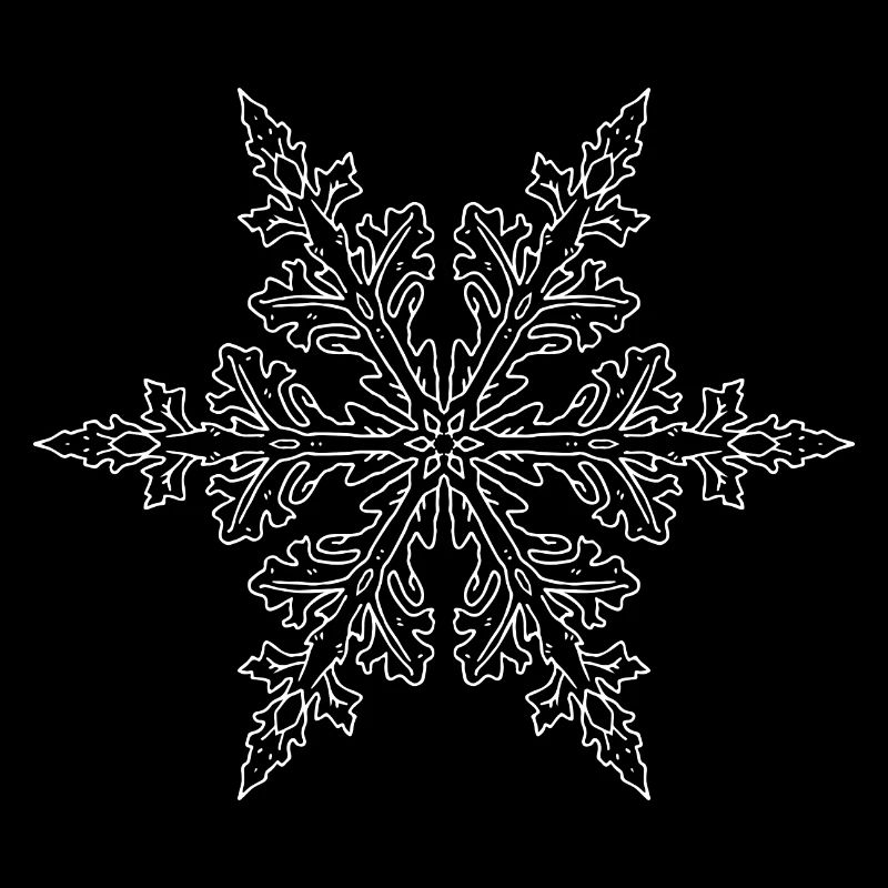 Mandala flocon de neige