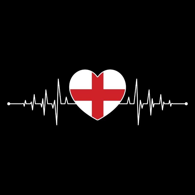 Angleterre Heart Snake Drapeau anglais