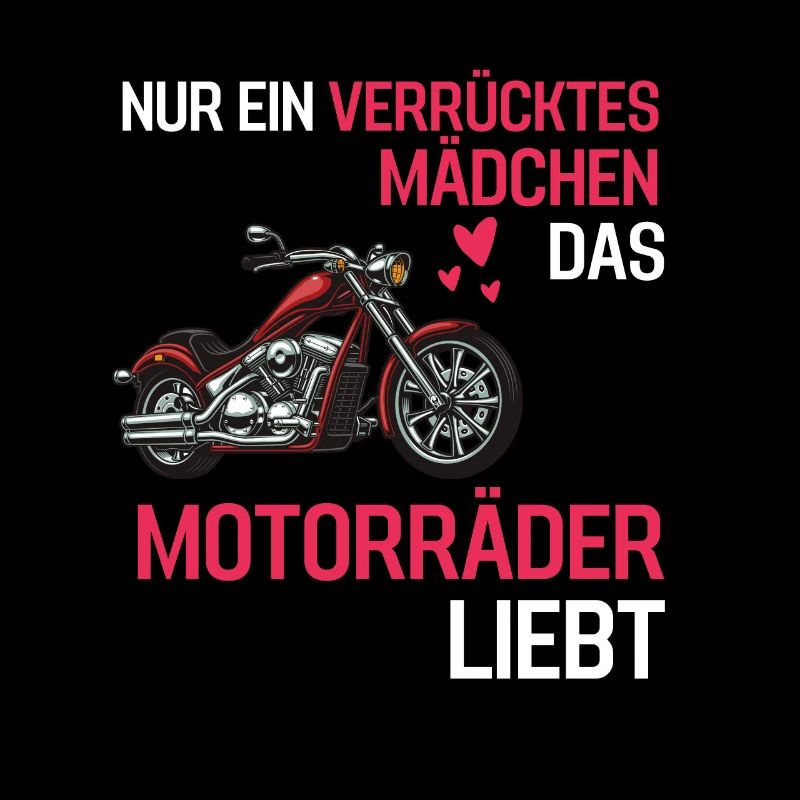 Motorradfahrer Mädchen Bikerin Geschenk Motorrad