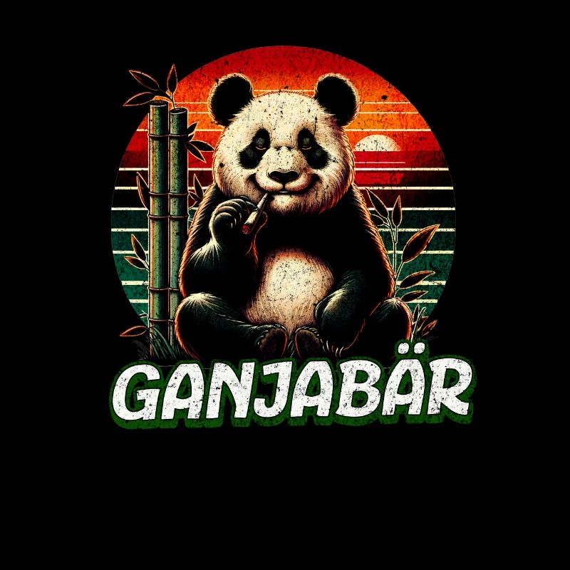 Bekiffter Pandabär
