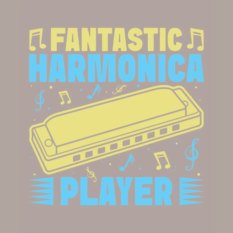 Funny Harmonica Player Fantastic Player Harmonica
