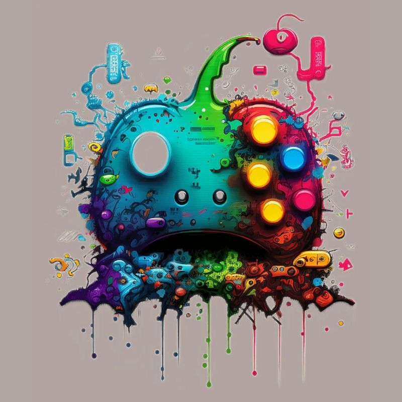 Neon Gaming Controller / Kontroller