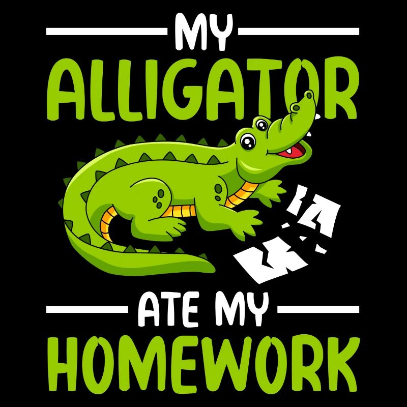 Mon alligator a mangé mes devoirs
