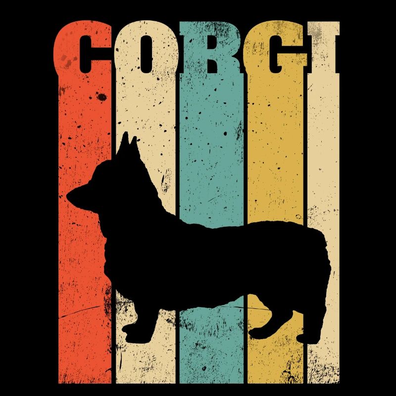 Retro Weinlese-Corgi