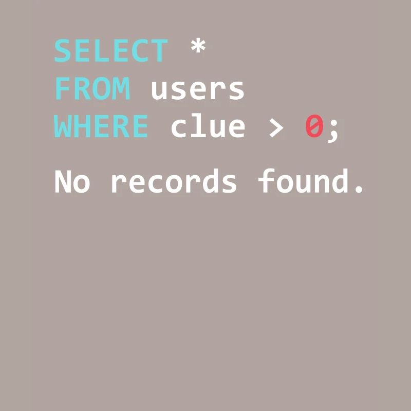 Funny Programmer Gift SQL Query