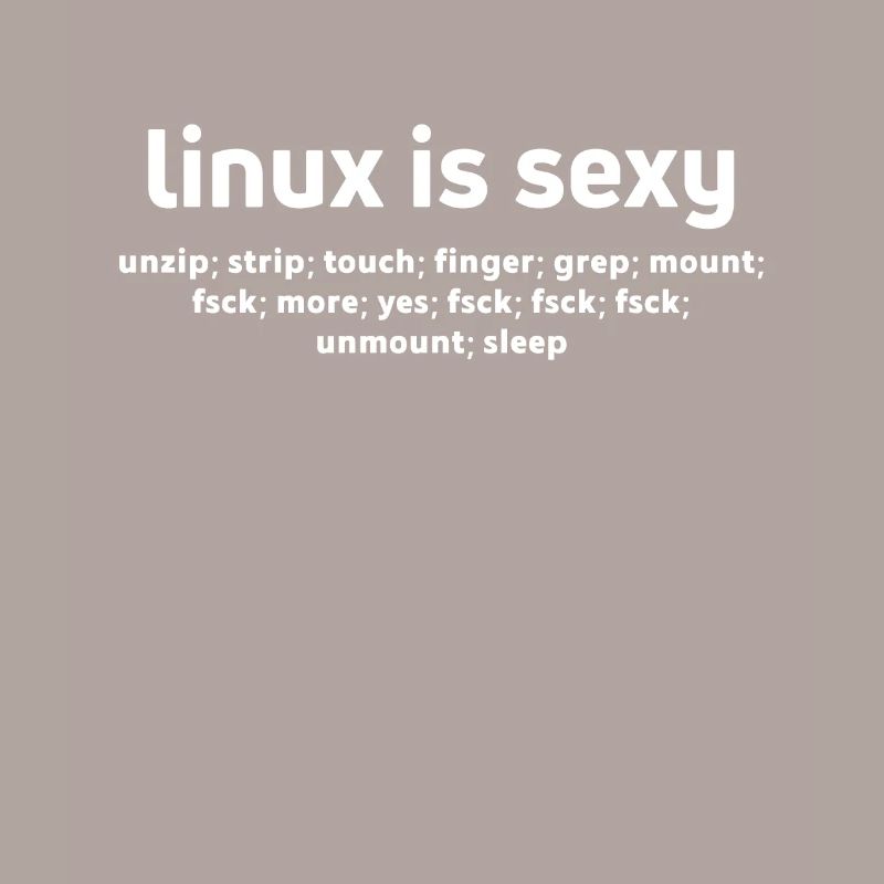 Linux Funny Commands Fsck Unmount Linux-Benutzer