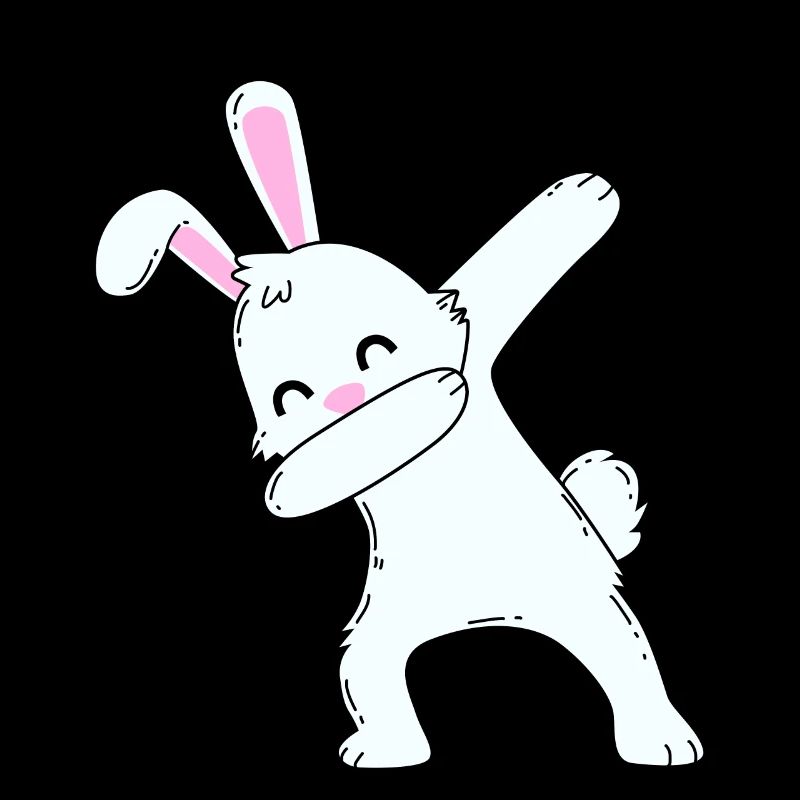 Dabbing Hase