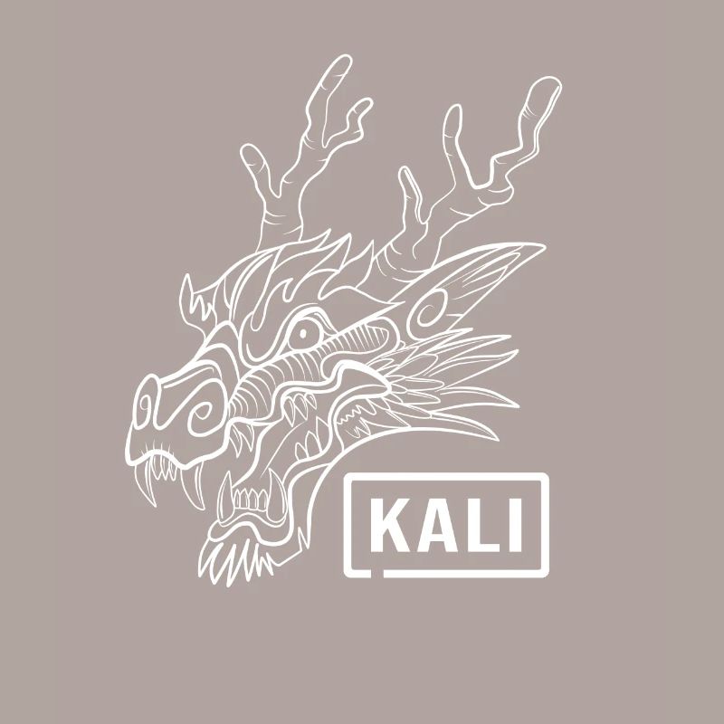 Kali Linux Computer Administrator Tux Dragon Head