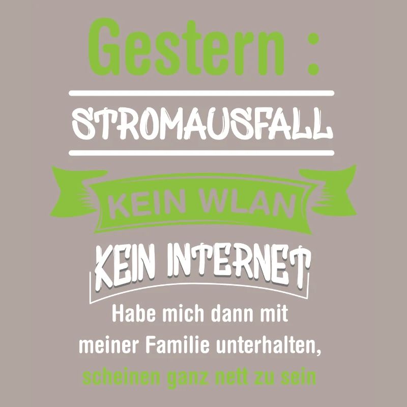 Computerfreak mit Stromausfall