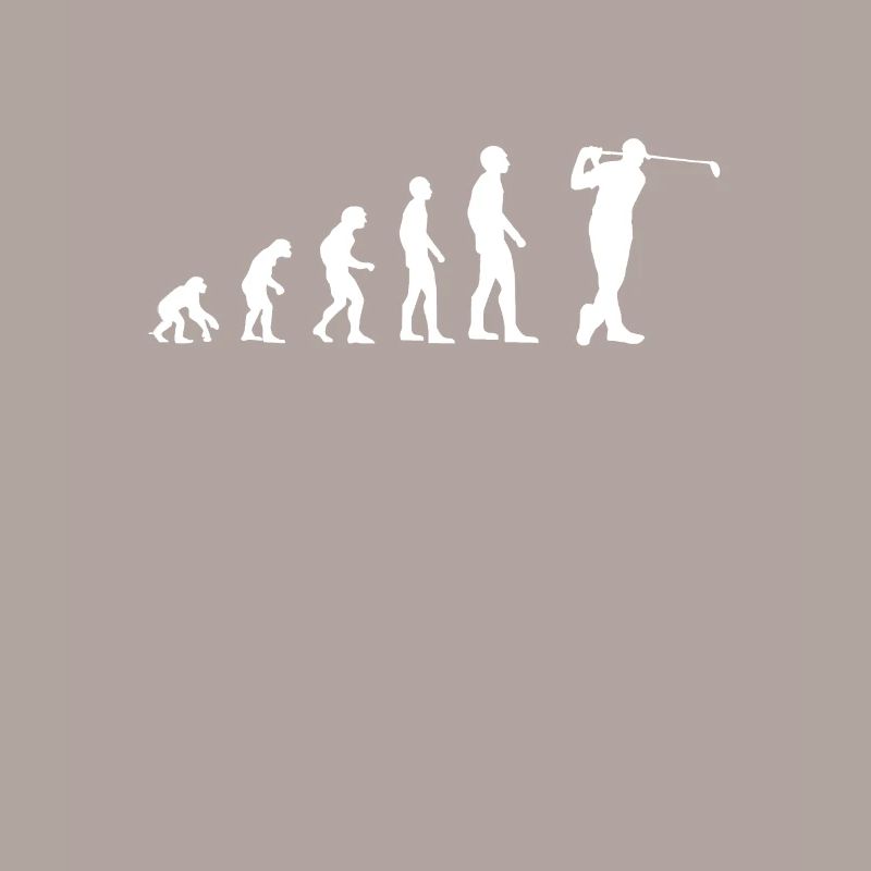 Golf Evolution des Menschen Golfer