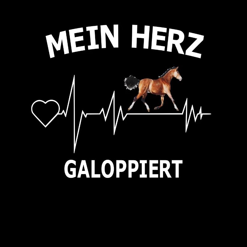 Pferd Reiten Herzschlag EKG Mädchen Pferde
