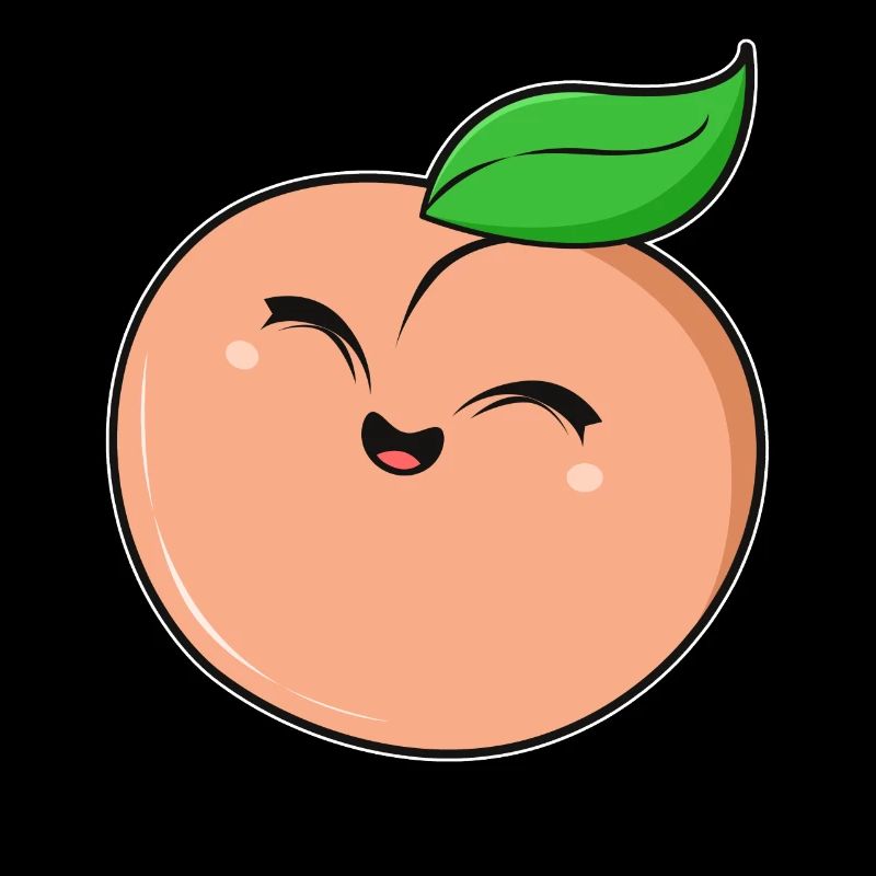 Niedlich Pfirsich Gesicht