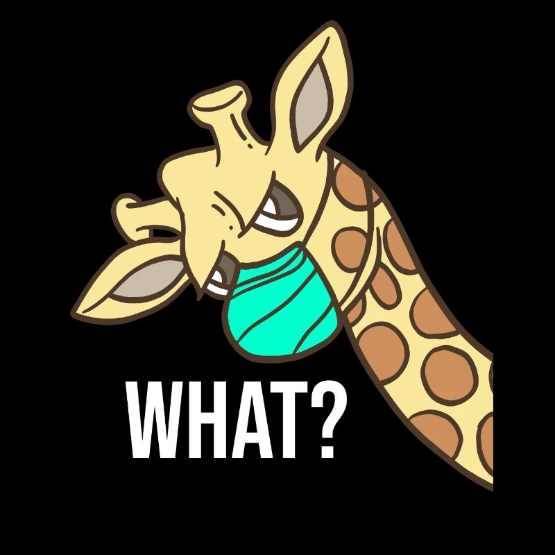 Giraffe WHAT face mask Giraffe face mask