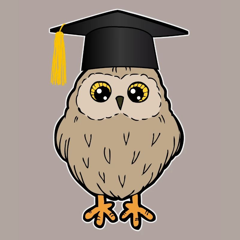 Bachelor Master Studium Abschluss Eule Lustig