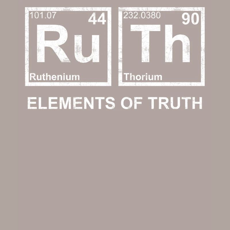 RBG Ruth Éléments de vérité Ruthenium thorium perio