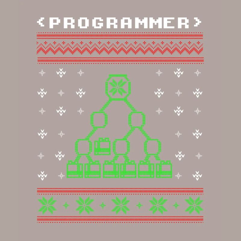 Programmeur ordinateur cadeau de chandail de Noël laid