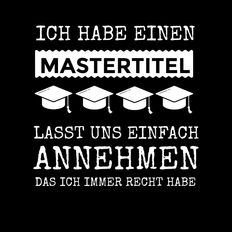 Mastertitel Abschlussgeschenk Lustiger Spruch