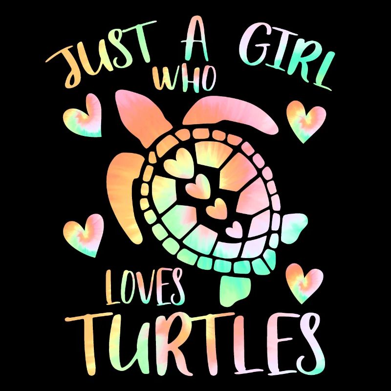 Nur ein Mädchen, das Schildkröten liebt