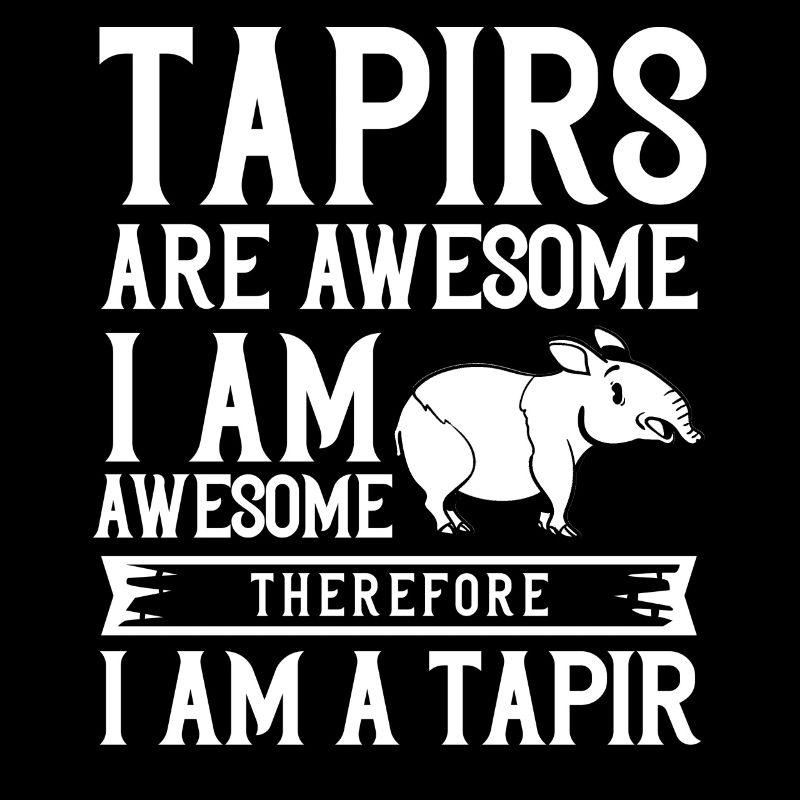 Tapir cheval bébé tapirus malais