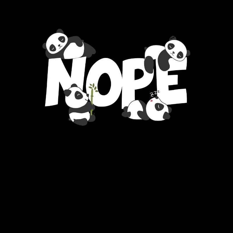 Panda Nope Lazy Chiller