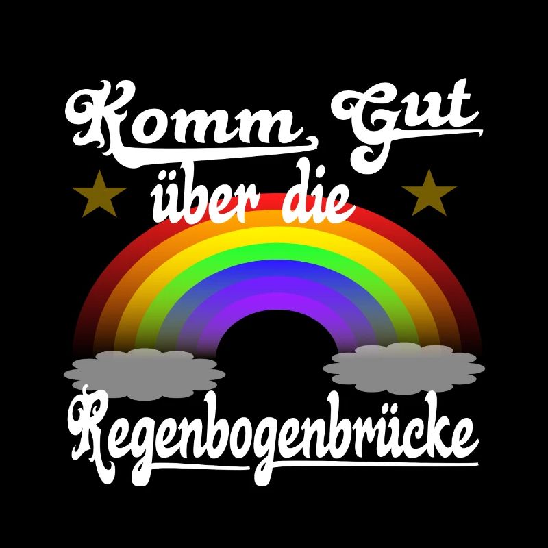 Regenbogenbrücke Gedanke Ruhe in Frieden