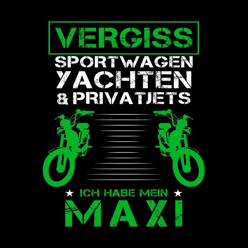 Maxi Moped Oldtimer Mopedfahrer Zweitakter