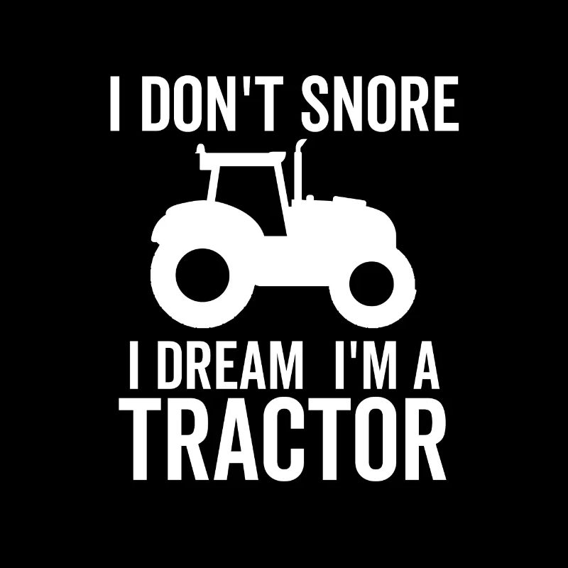 Ich schnarche nicht, ich träume, dass ich ein Traktor bin