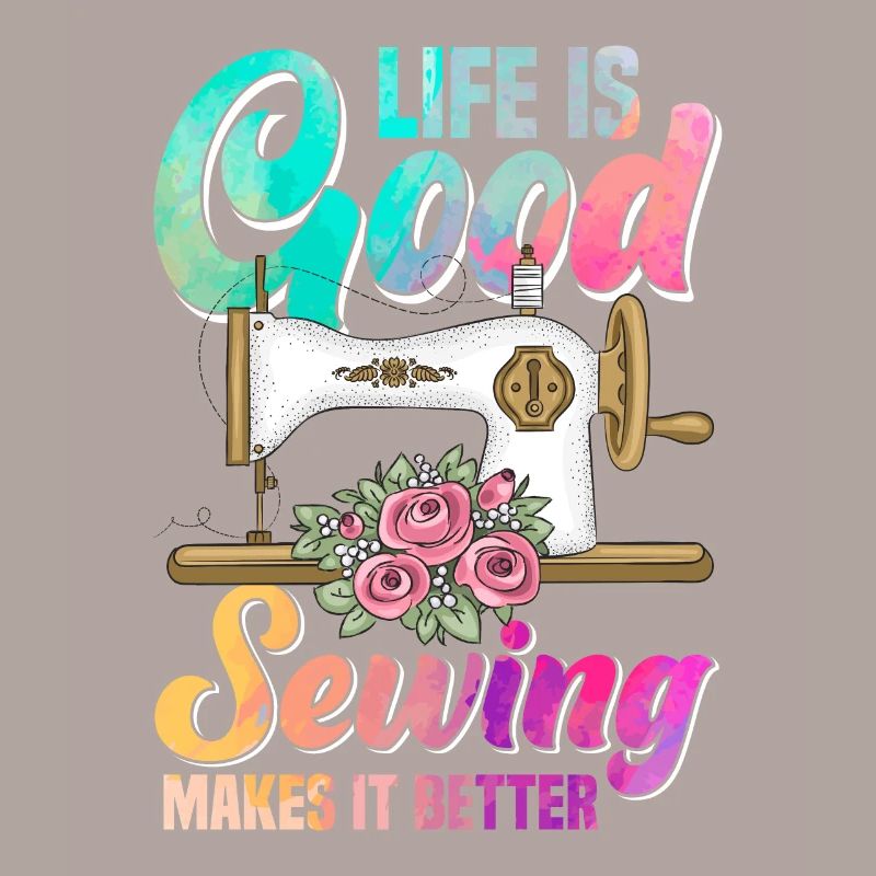 Sewing Machine Thread Spool Fabric Patterns Quilti