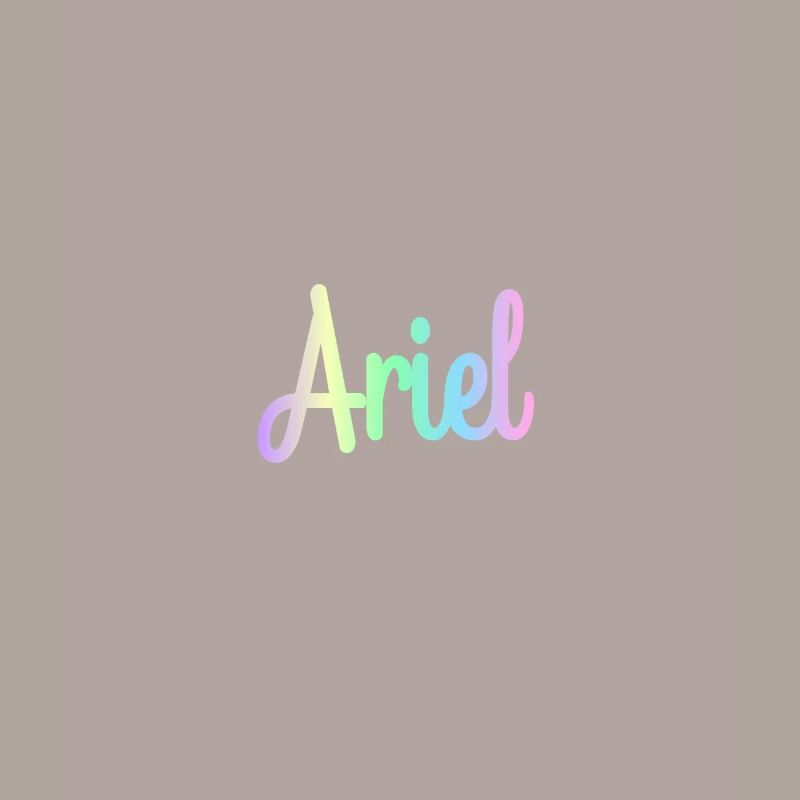 ARIEL Rainbow Minimalist Cursive