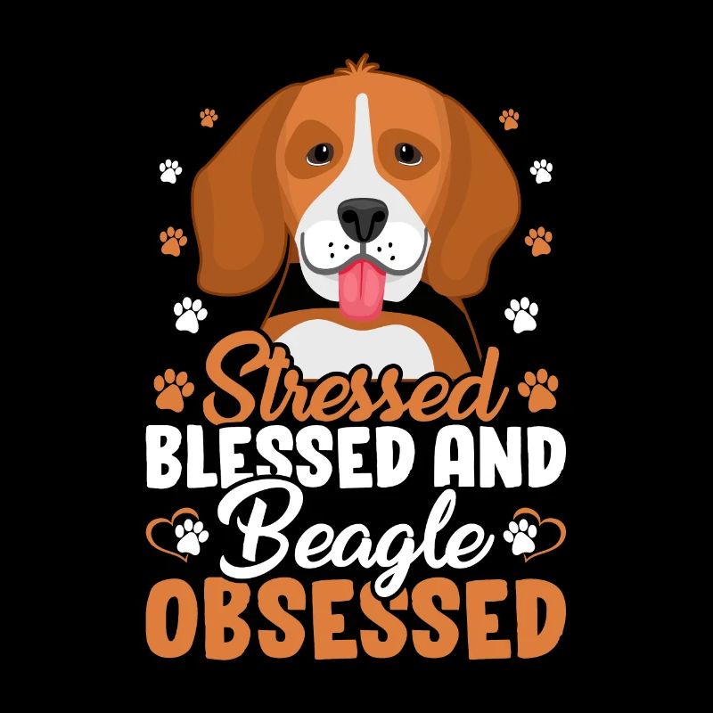 Gesegneter Beagle Besessen Lustiger Hundehalter