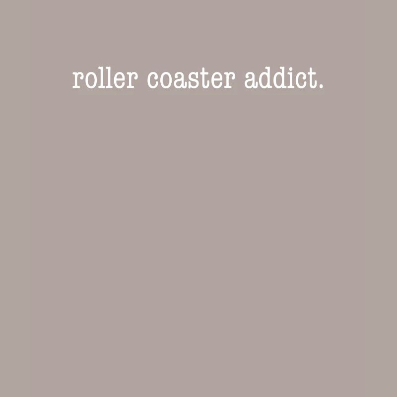 Minimalistic Roller Coaster Addict Theme Park
