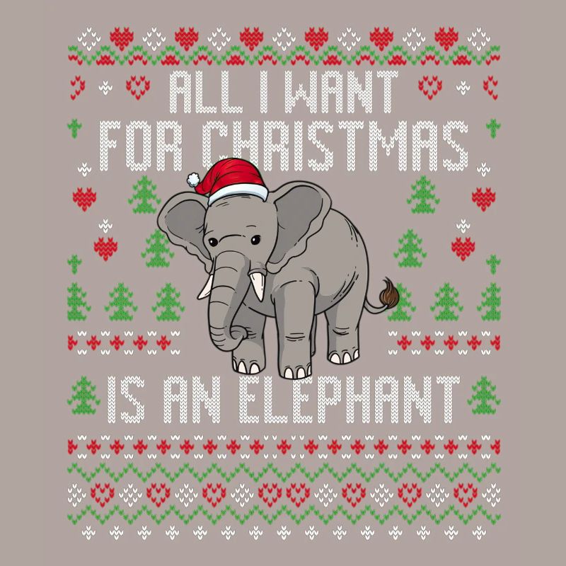 Weihnachten Elefanten Weihnachtspullover Elefant