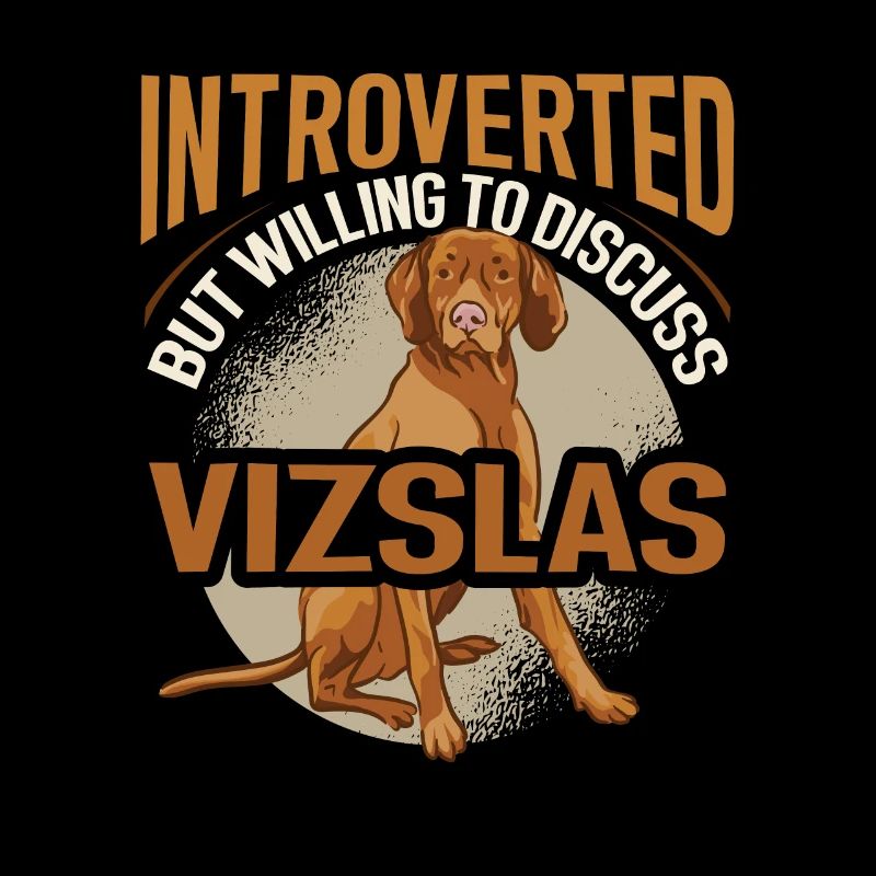 Introvertiert, aber bereit, über Vizslas zu diskut