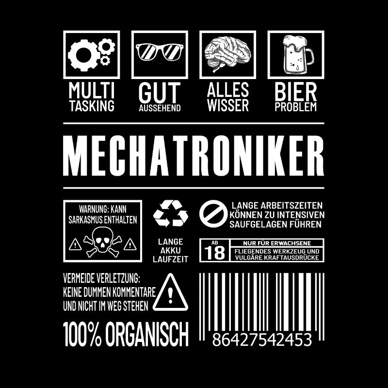 Mechatroniker Lustiger Beruf Spruch Mechaniker