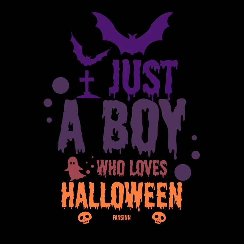 Nur ein Junge der Halloween liebt
