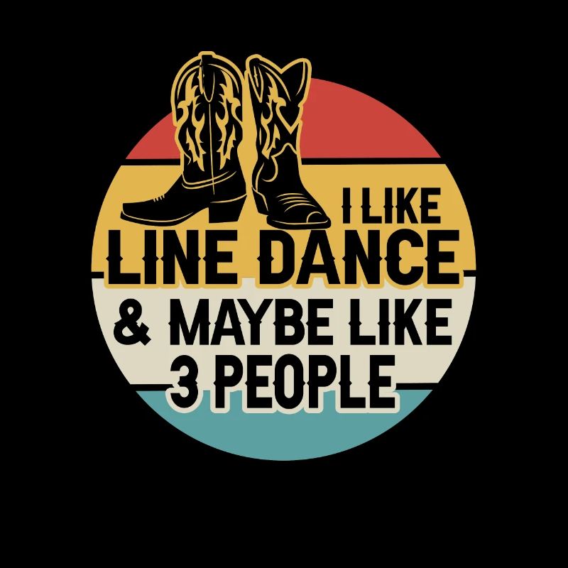 Line Dancing Cowboy Texas Line Dance Geschenk